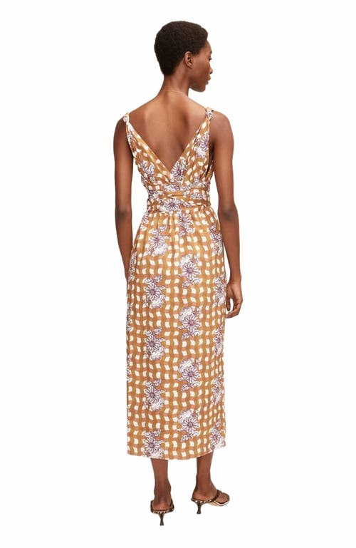Rebecca Taylor Poppy Field Wrap Dress In Yellow