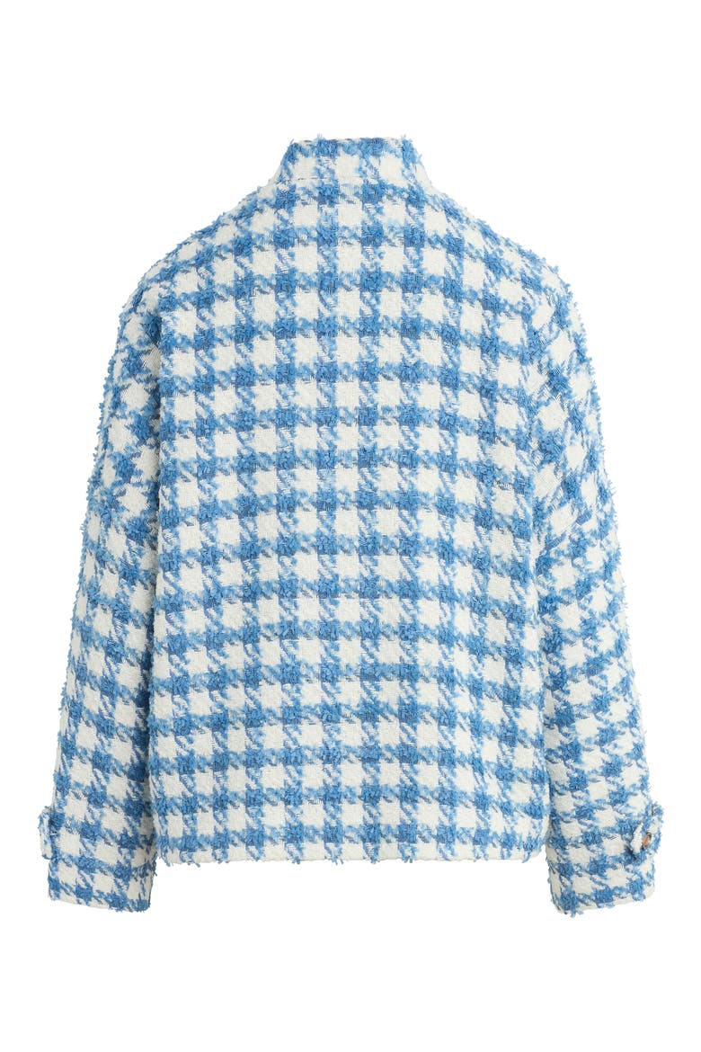 The Timeless Houndstooth Tweed Jacket, Alternate, color, BLUE JAY HOUNDSTOOD
