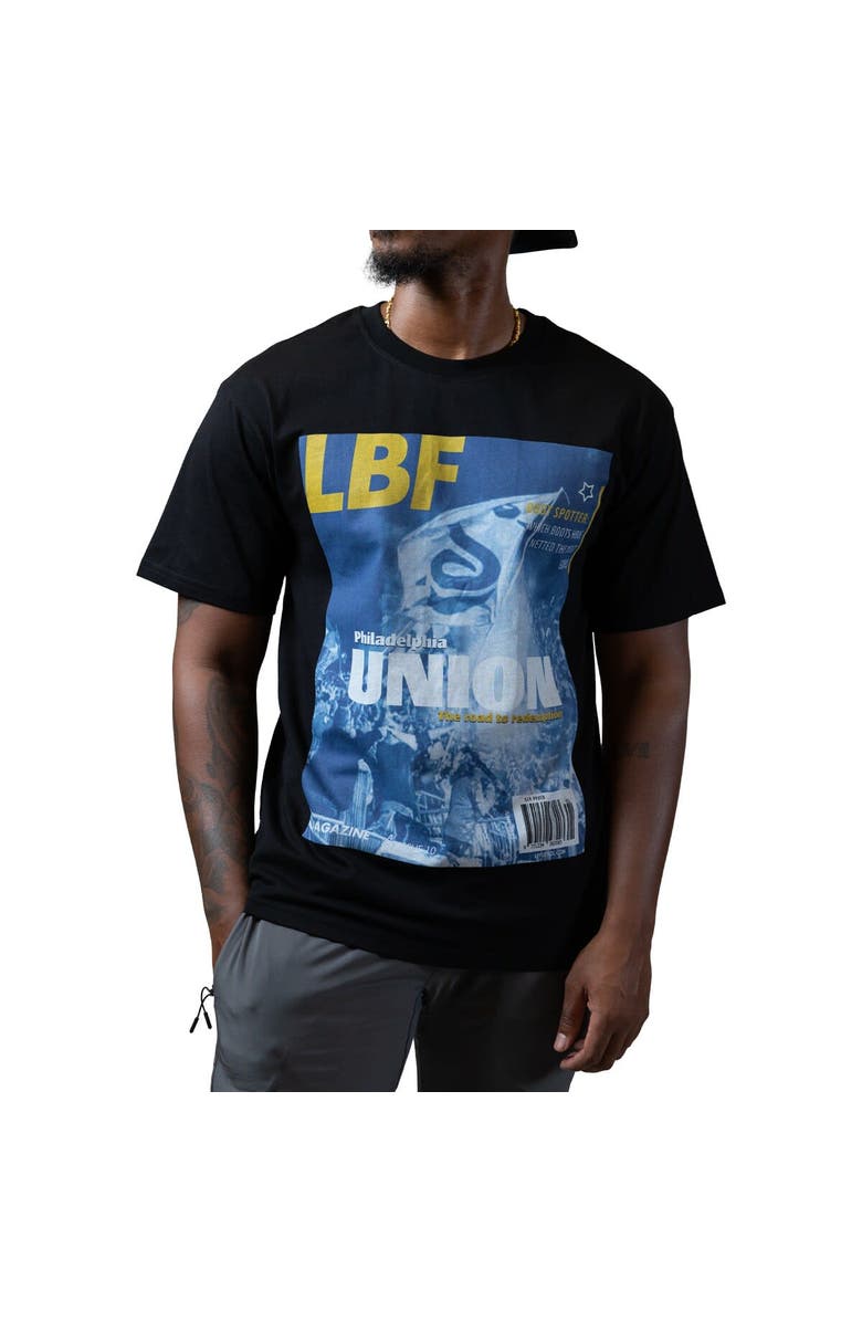 Live Breathe Futbol Men's Black Live Breathe Futbol x Philadelphia Union Magazine T-Shirt, Main, color, Black