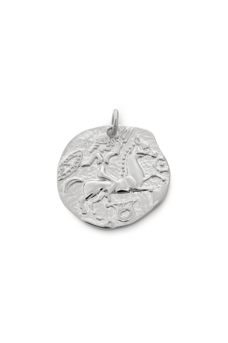 Goddess Coin Pendant, Main, color, STERLING SILVER
