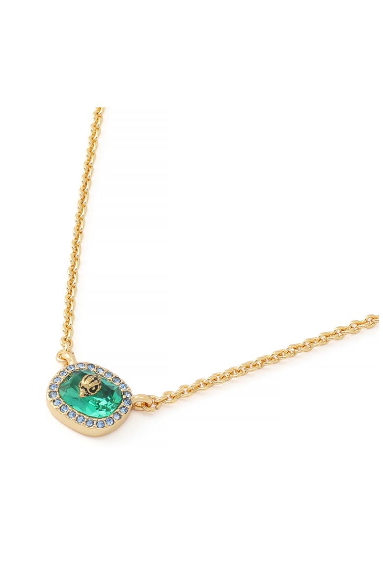 Eagle Square Stone Pendant Necklace, Alternate, color, GREEN