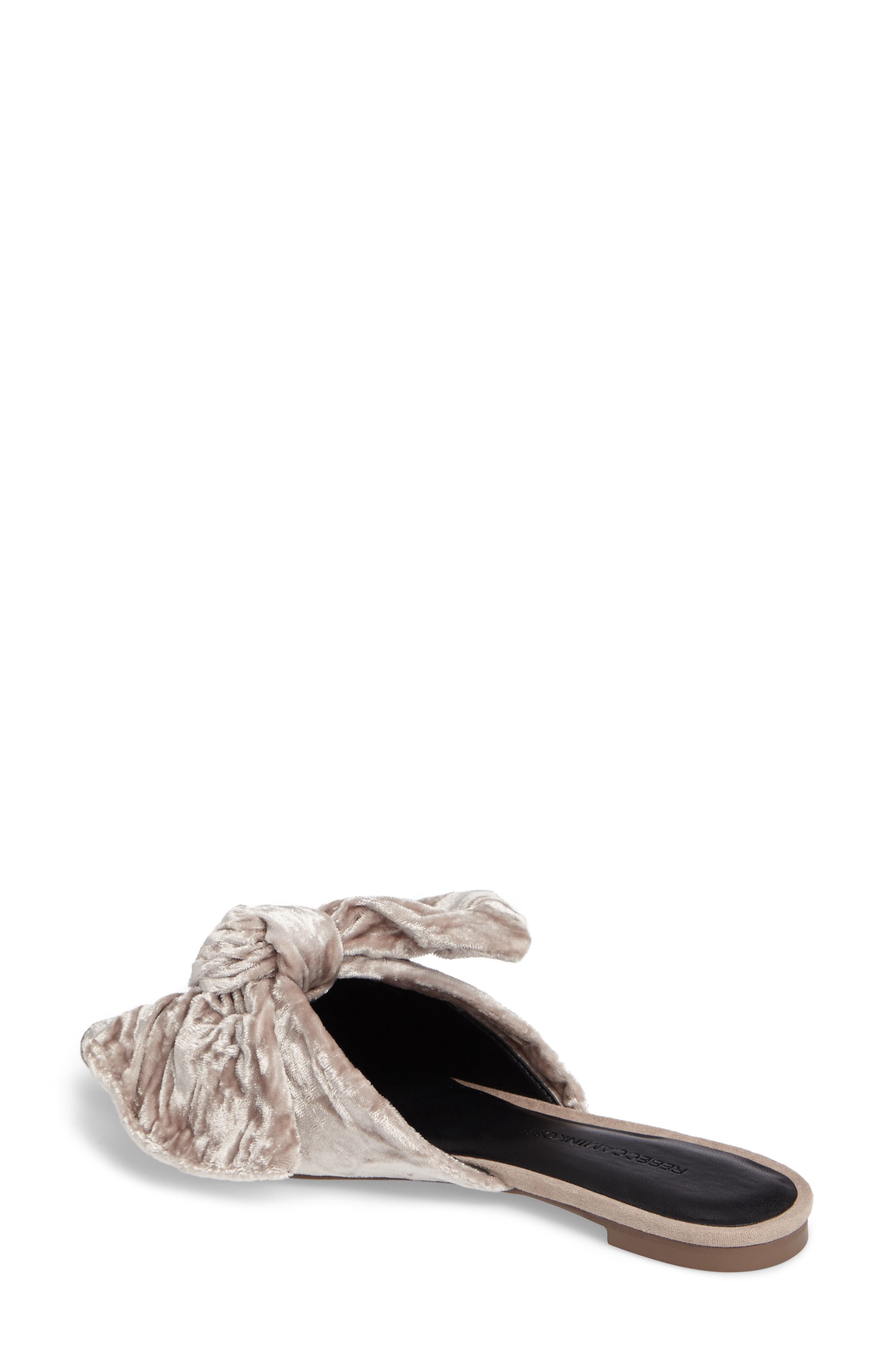 Alexis Bow Mule, Alternate, color, GREY VELVET