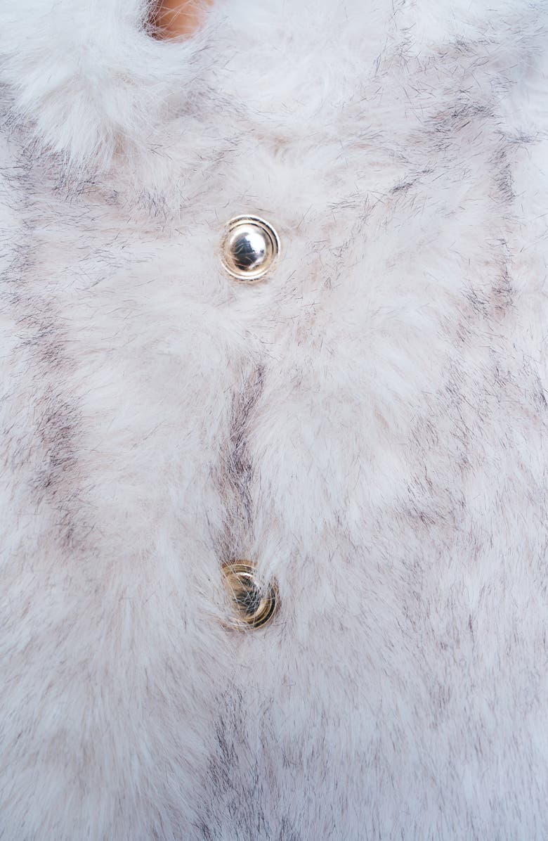 Guizio Lucienne Faux Fur Outerwear, Alternate, color, Arctic Cream