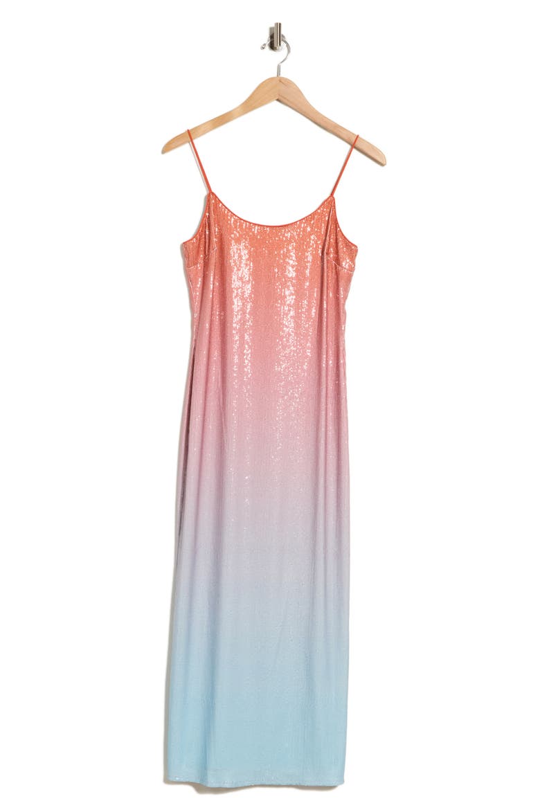 Alessa Ombre Sequin Slipdress, Alternate, color, CIRRUS OMBRE