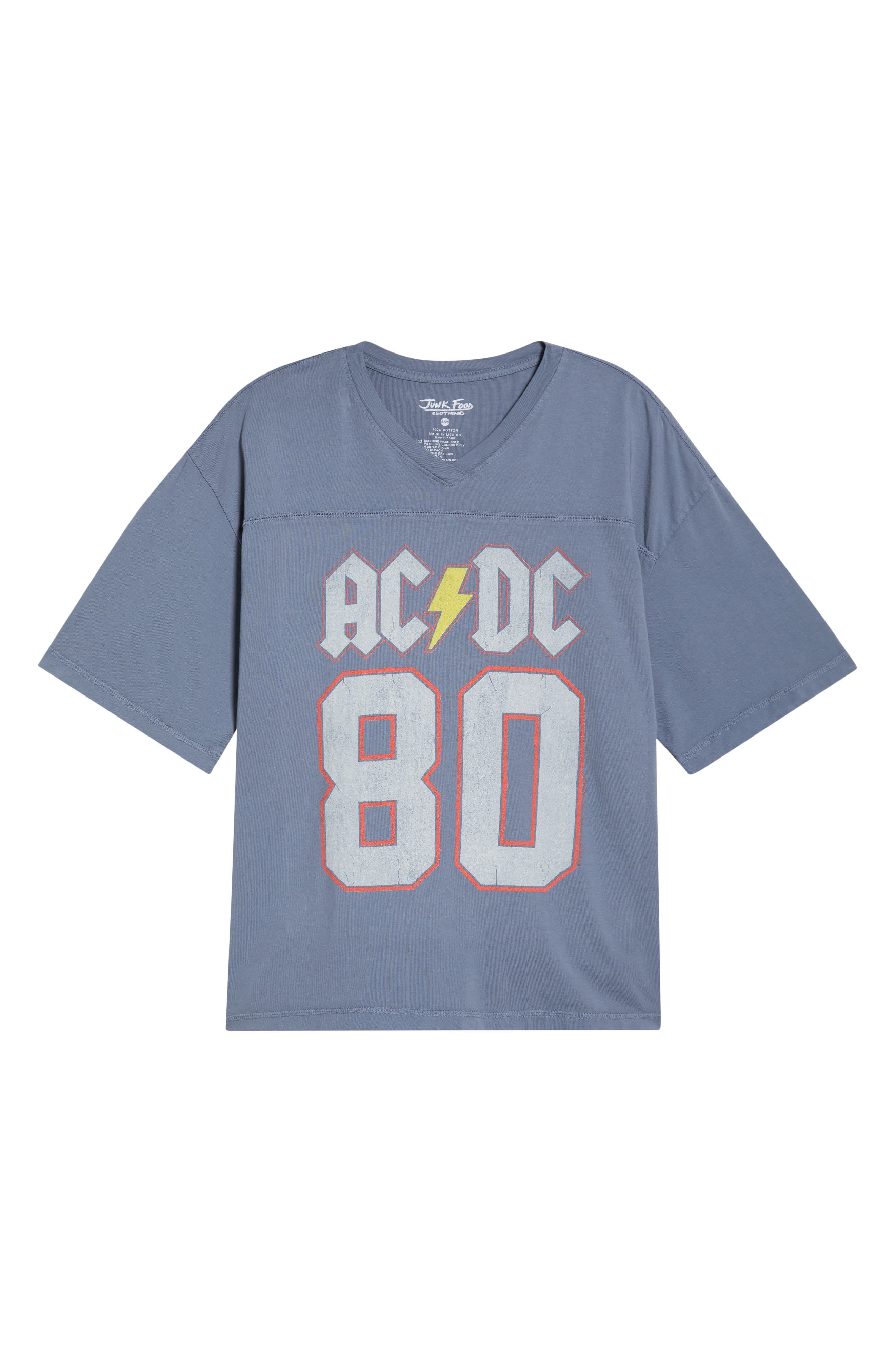 Junk Food AC/DC Back in Black '80 Tour Graphic T-Shirt (Women