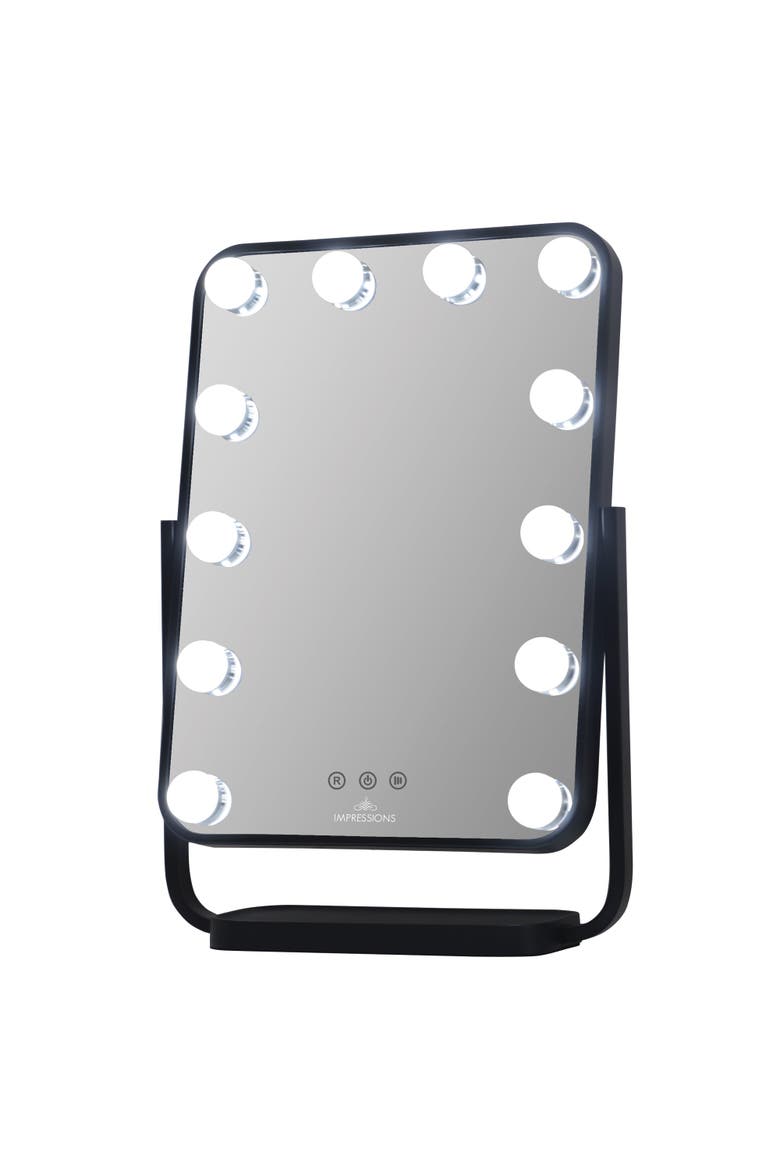 Contour Tri-Tone LED Makeup Mirror, Alternate, color, White