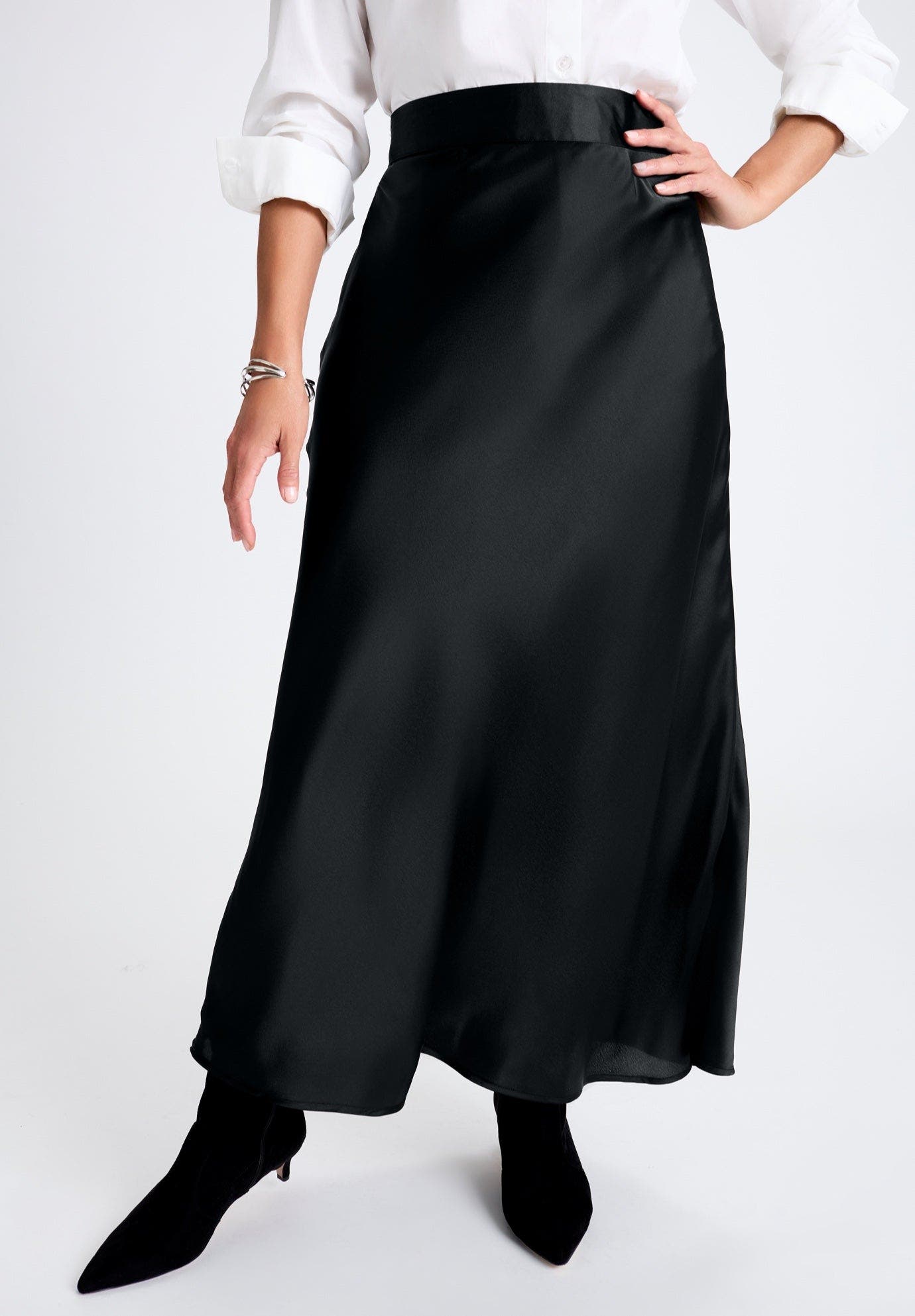 Satin Maxi Skirt - image 2
