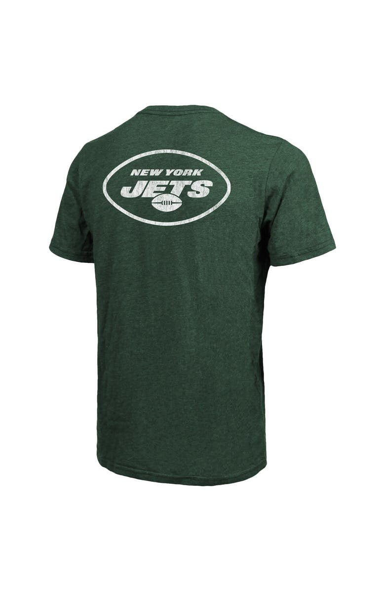 Majestic Threads New York Jets Majestic Threads Tri-Blend Pocket T-Shirt - Heathered Green, Alternate, color, Green