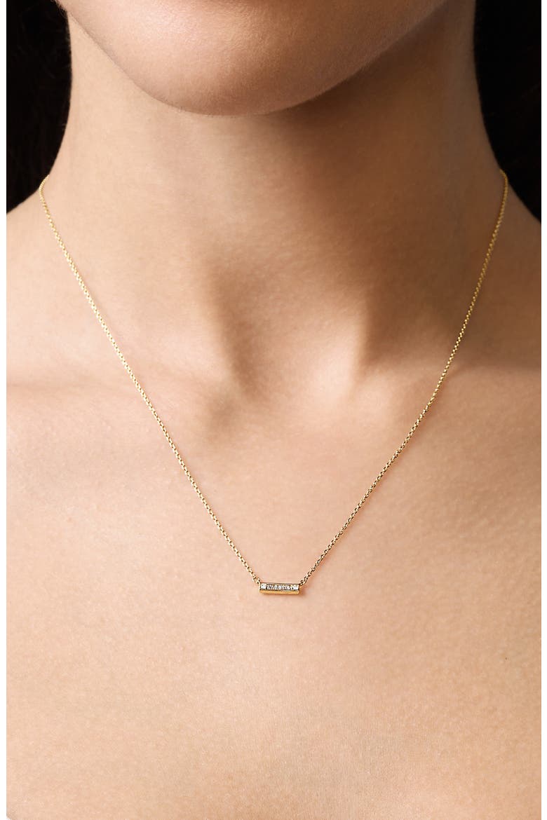 Gatsby Diamond Bar Pendant Necklace, Alternate, color, 18K YELLOW GOLD