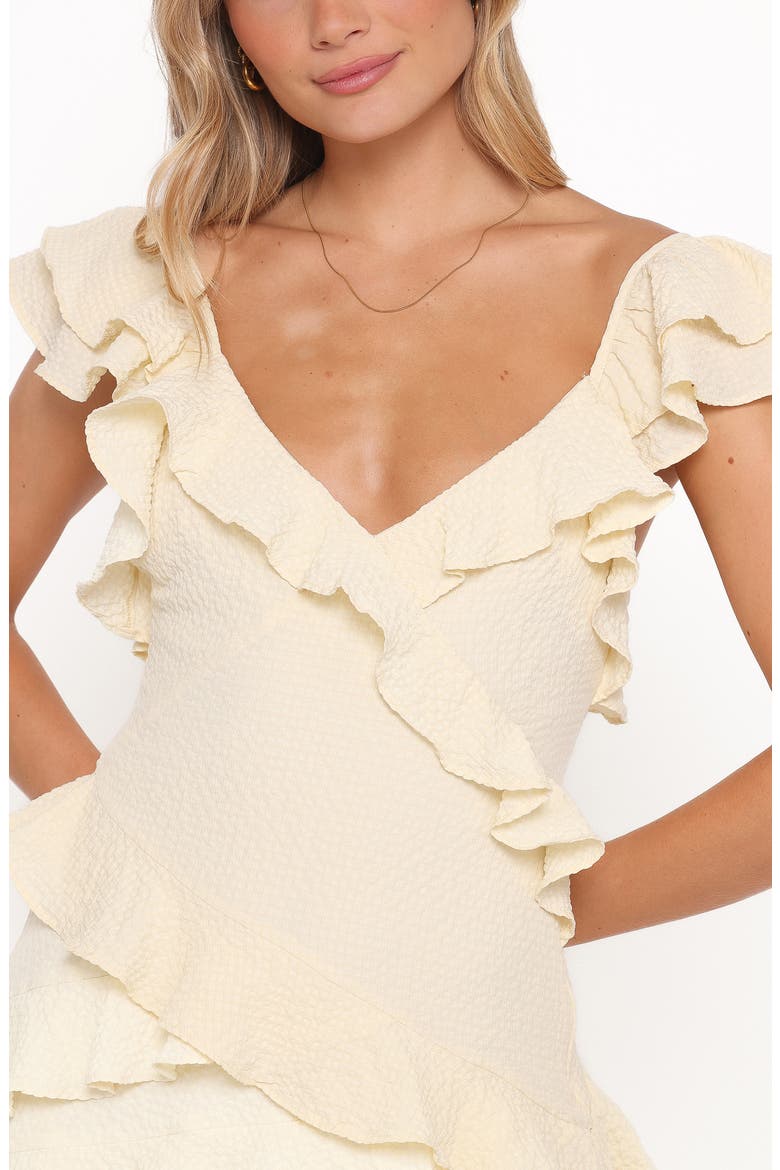 Allery Ruffle Minidress, Alternate, color, YELLOW