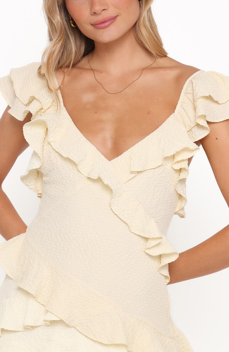 Petal & Pup Allery Ruffle Minidress, Alternate, color, Yellow