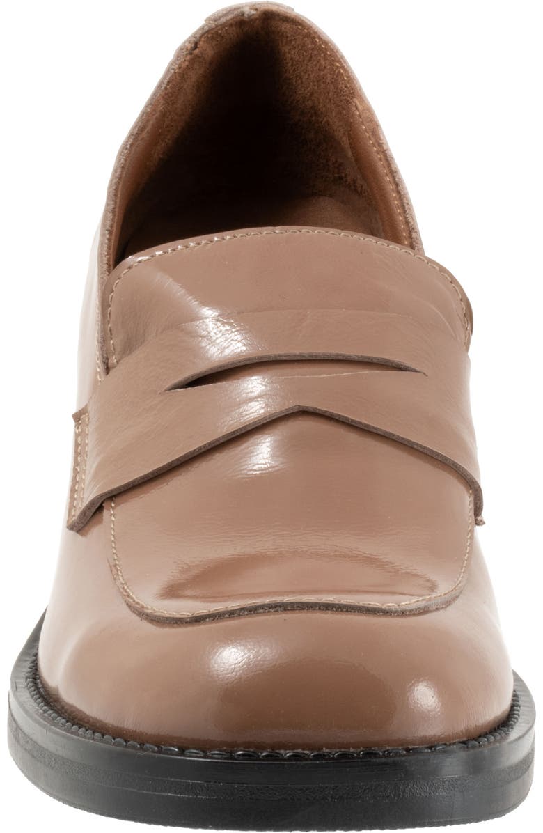 Bueno Ruth Penny Loafer Pump, Alternate, color, Taupe Patent