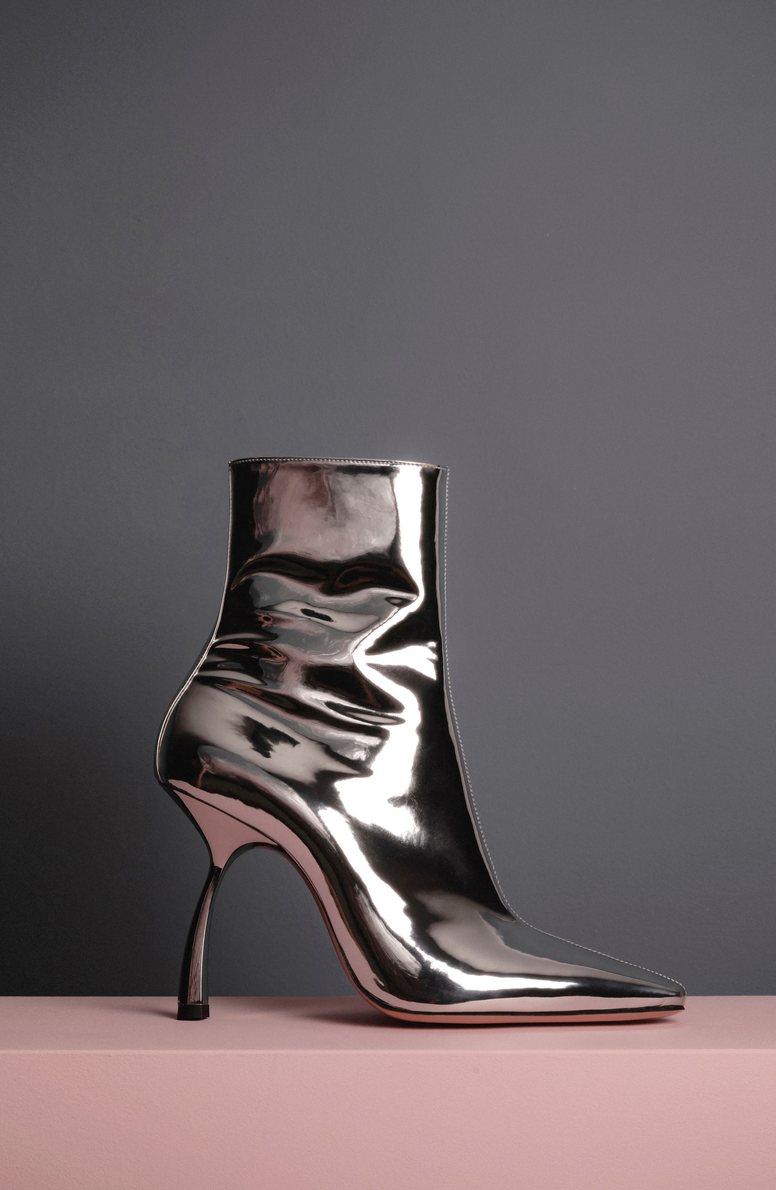Merlin Sock Bootie, Alternate, color, SILVER
