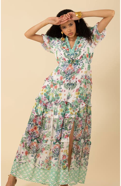 Hale Bob Khaleesi Chiffon Maxi Dress In Blue