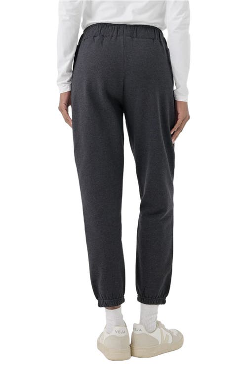 Pact Organic Brushed Fleece Sweatpant In Gray