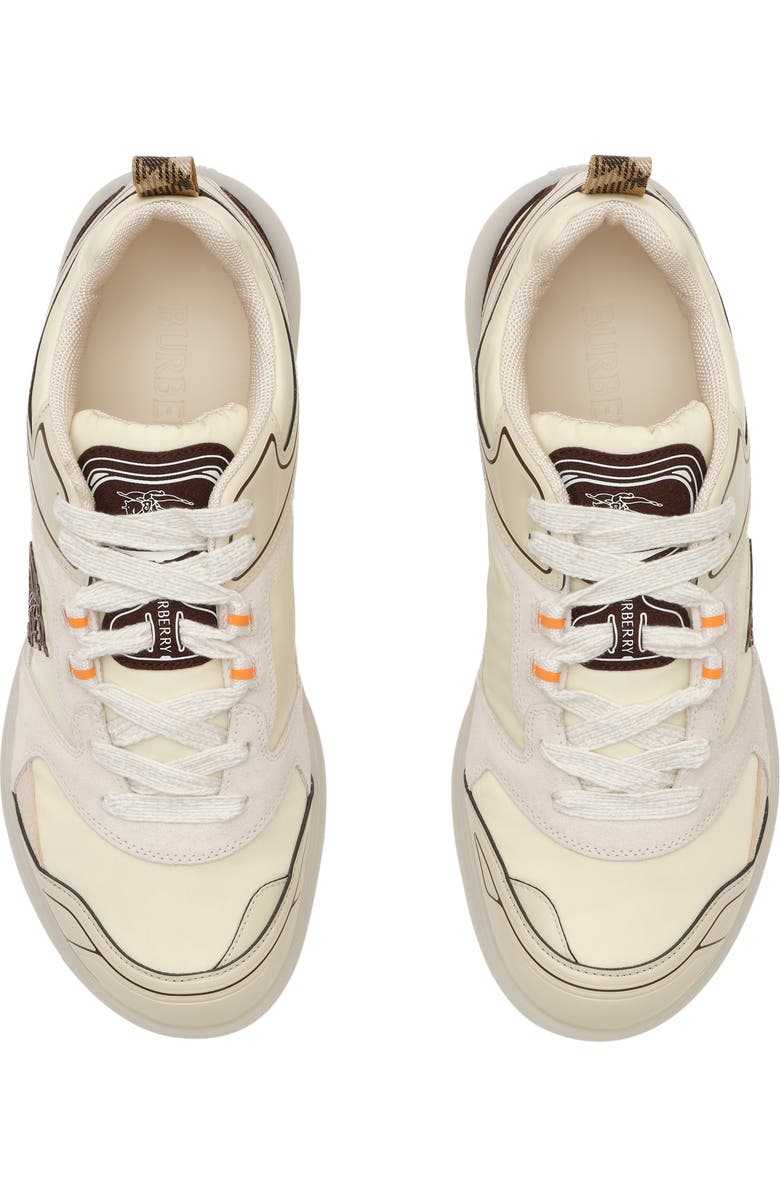 Burberry Check Matrix Sport Sneakers, Alternate, color, Ceramic White
