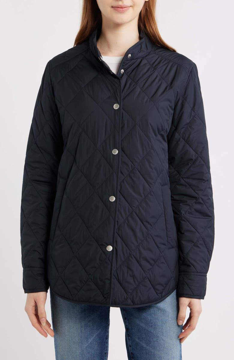 Ilse Jacobsen Water Repellent Quilted Jacket, Alternate, color, Dark Indigo