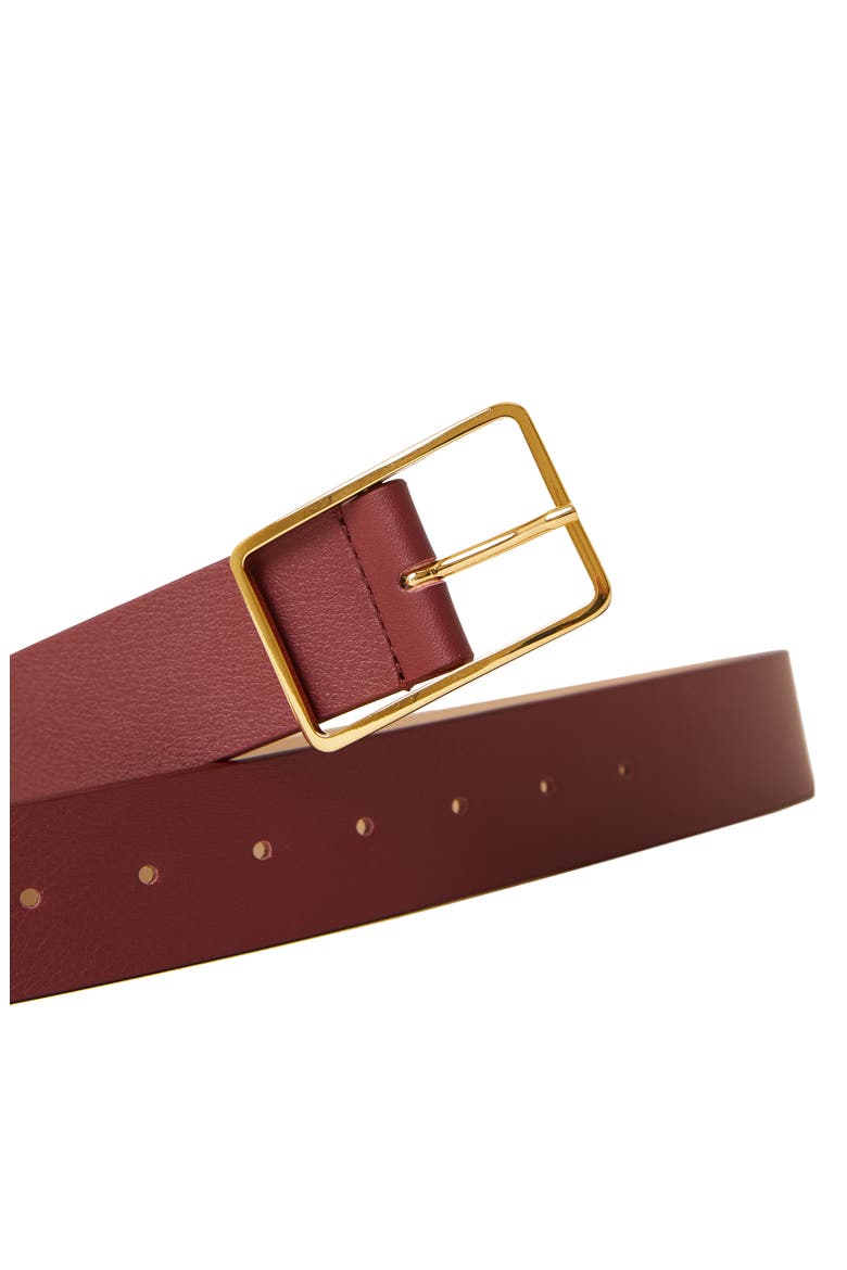 Milla Leather Belt, Alternate, color, MAROON GOLD