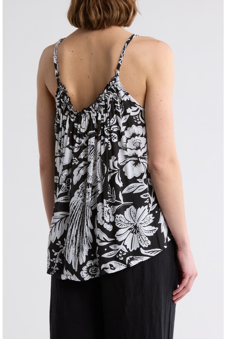 Floral Flowy Cover-Up Camisole, Alternate, color, BLACK MALDIVES