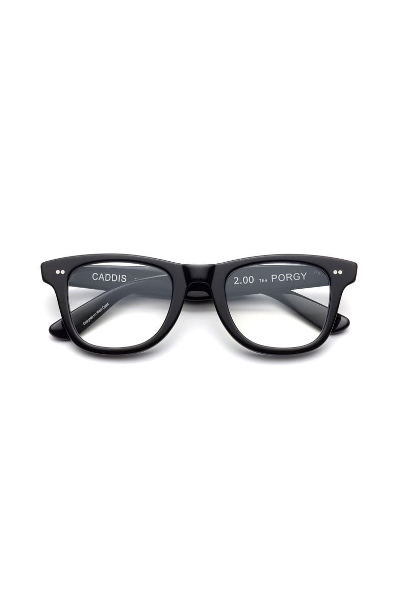 Porgy Backstage | Reading Glasses, Main, color, Gloss Black