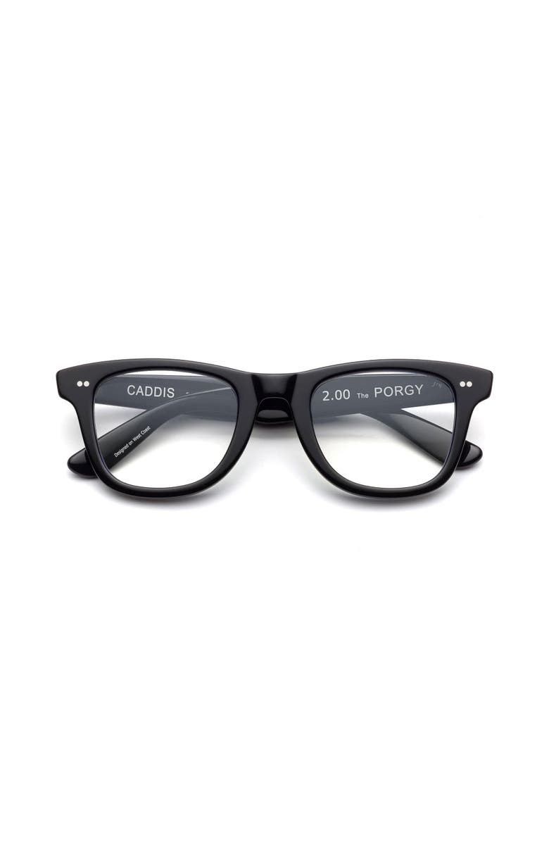 Caddis Porgy Backstage | Reading Glasses, Main, color, Gloss Black