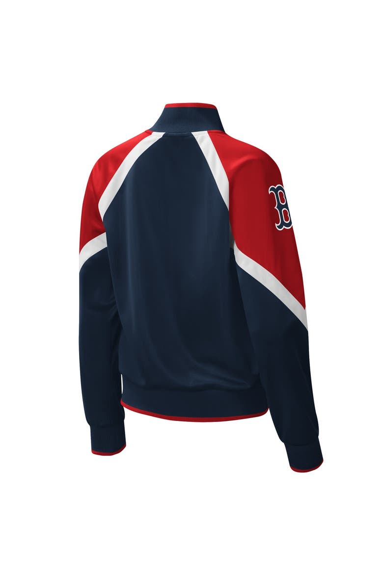 Women's Starter Navy Boston Red Sox Touchdown Raglan Full-Zip Track Jacket, Alternate, color, Navy