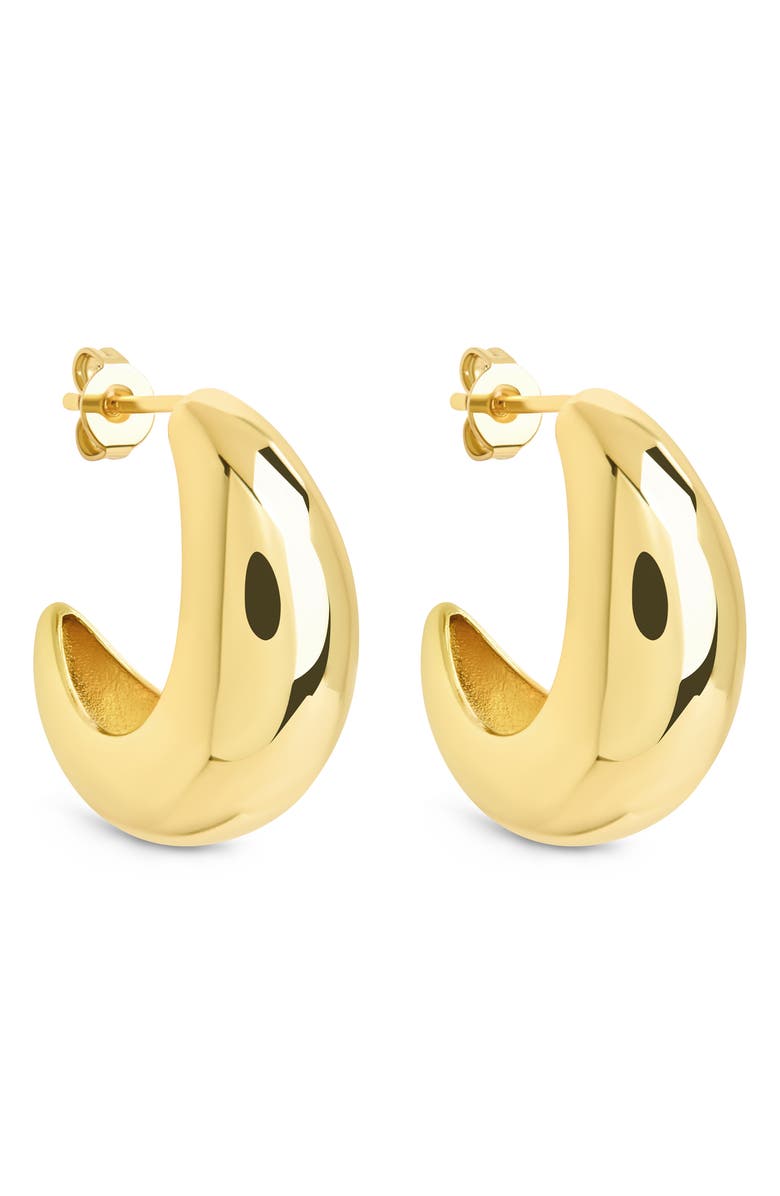 Sterling Forever Jolene Bubble Huggie Hoop Earrings, Main, color, Gold