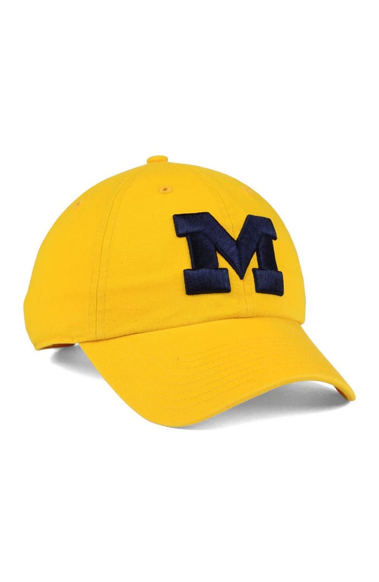 '47 Men's '47 Gold Michigan Wolverines Clean Up Adjustable Hat, Alternate, color,