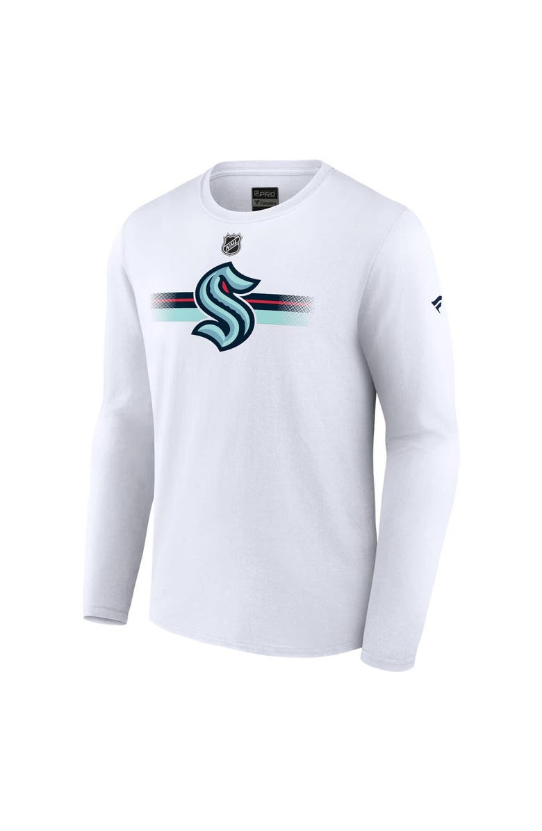 FANATICS Men's Fanatics Branded White Seattle Kraken Authentic Pro Secondary Long Sleeve T-Shirt, Alternate, color,