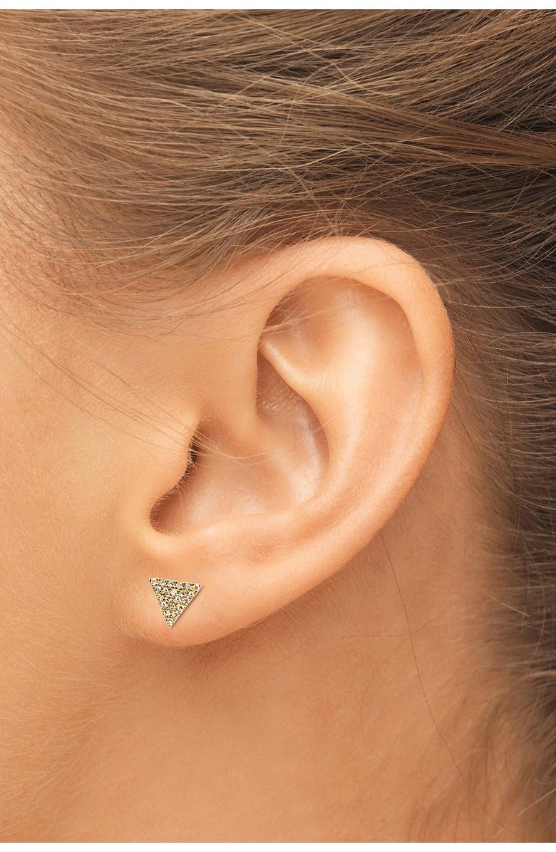CENTRAL PARK Triangle Stud Earrings, Alternate, color, 