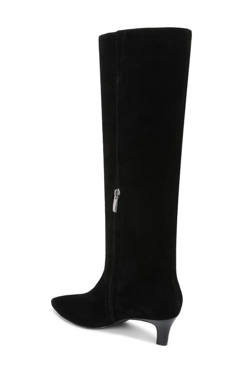 Nordstrom Dauphine Kitten Heel Knee High Boot In Black