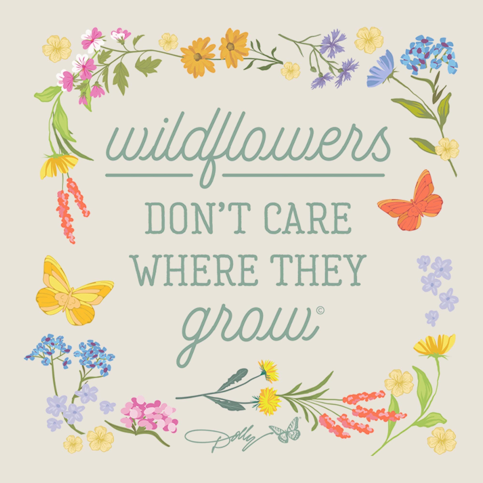 DOLLY PARTON Junior's Wildflower Framed Quote Sweatshirt (Women ...