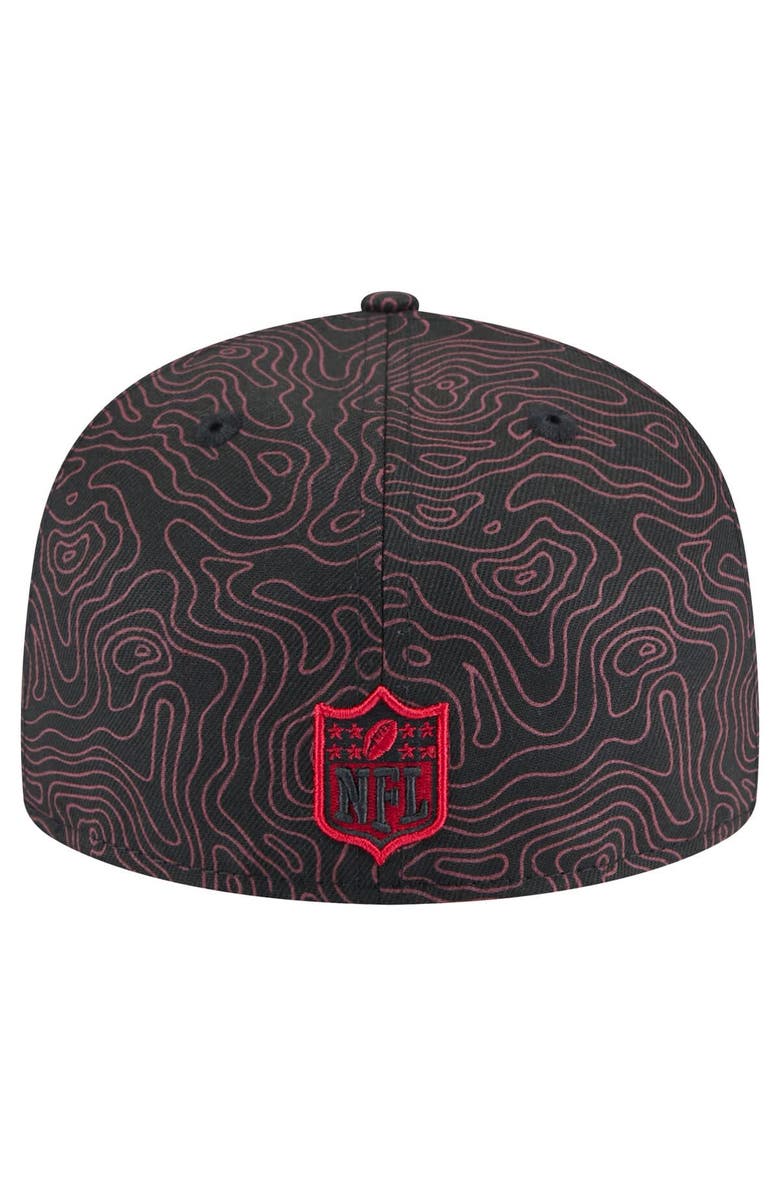 New Era Men's New Era Black Atlanta Falcons Geo 59FIFTY Fitted Hat, Alternate, color, 