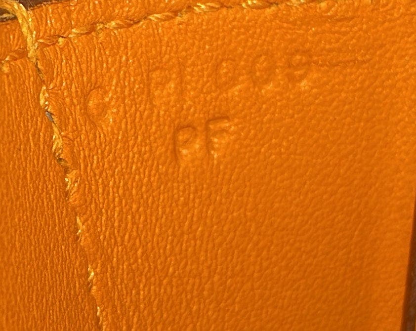 Pre-Owned Hermes Mosaique au 24 Bag Epsom 17, Alternate, color, Abricot