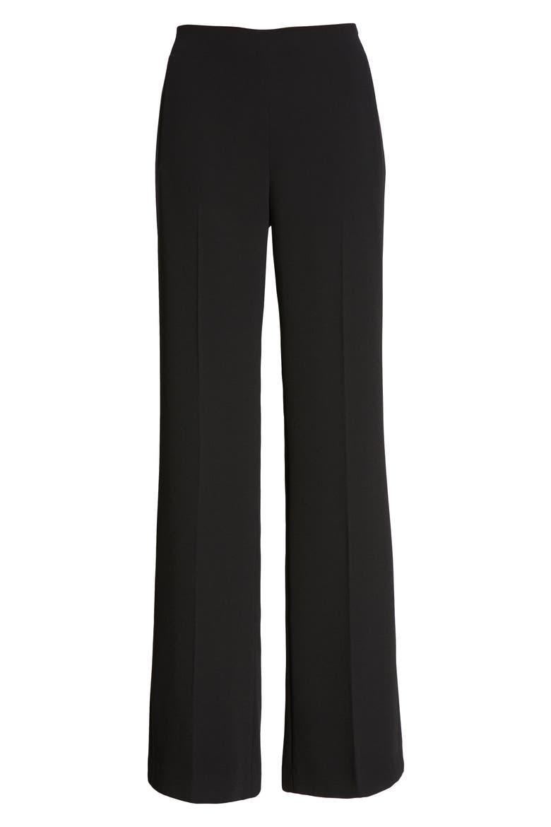 Ponte Knit Slim Boot Leg Pants, Alternate, color, RICH BLACK