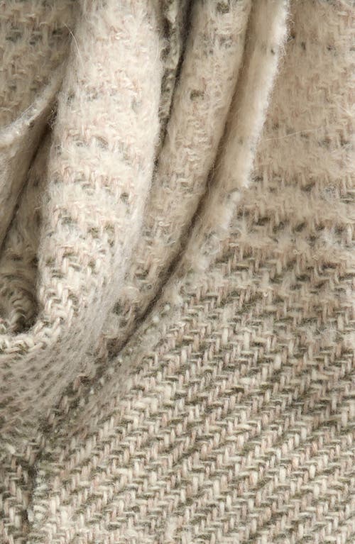 Johnstons Of Elgin Textural Ombré Cashmere, Wool, Alpaca & Silk Fringe Scarf