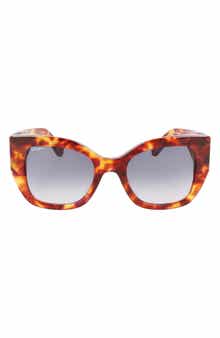 Gancini 51mm Gradient Modified Rectangular Sunglasses