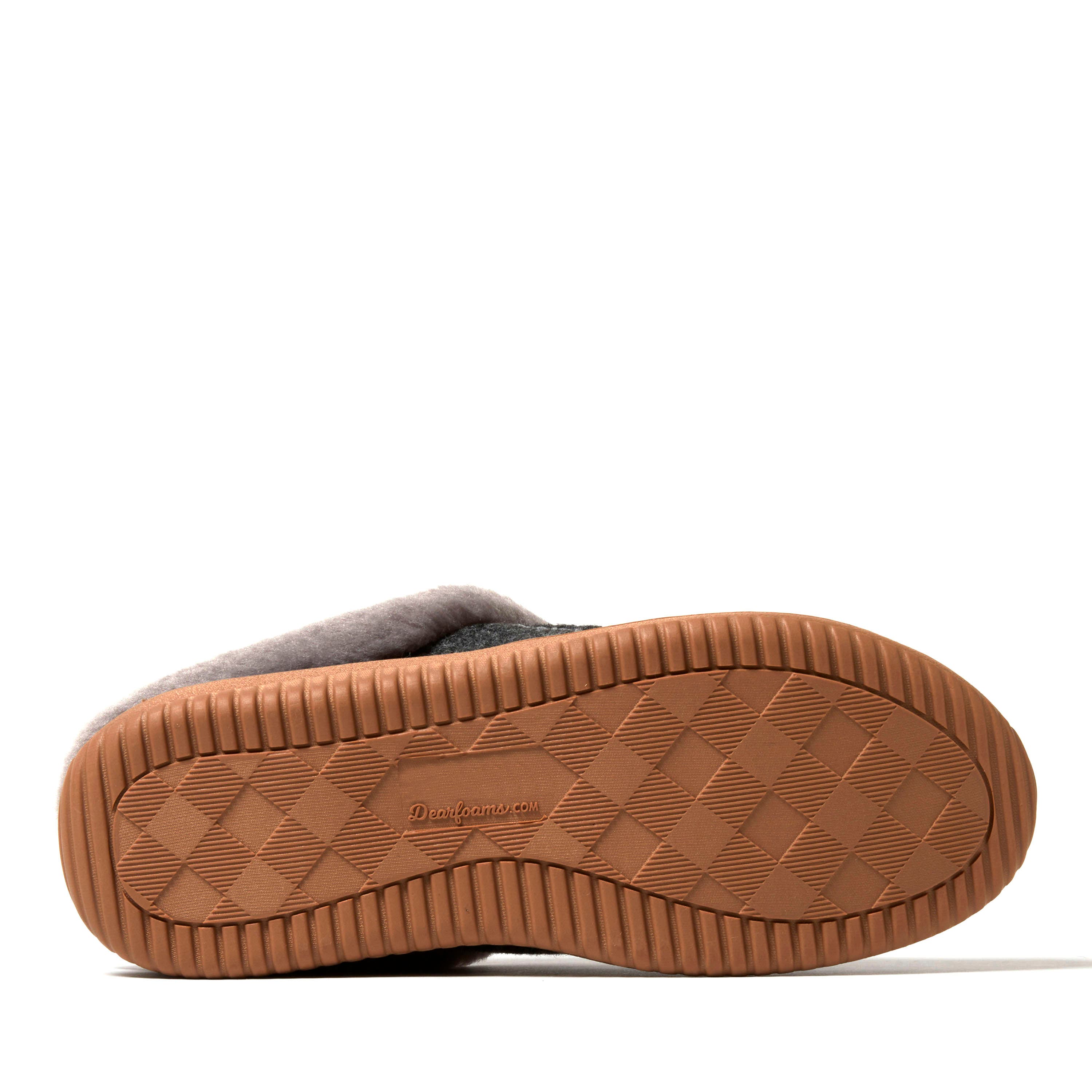 DEARFOAMS Atley Energy Return Clog Slipper, Alternate, color, Dark Heather Grey