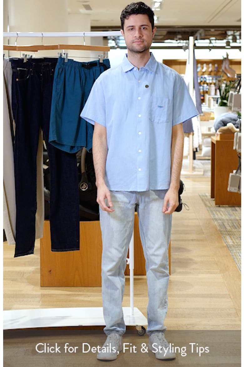 Barry Stripe Short Sleeve Button-Up Shirt video