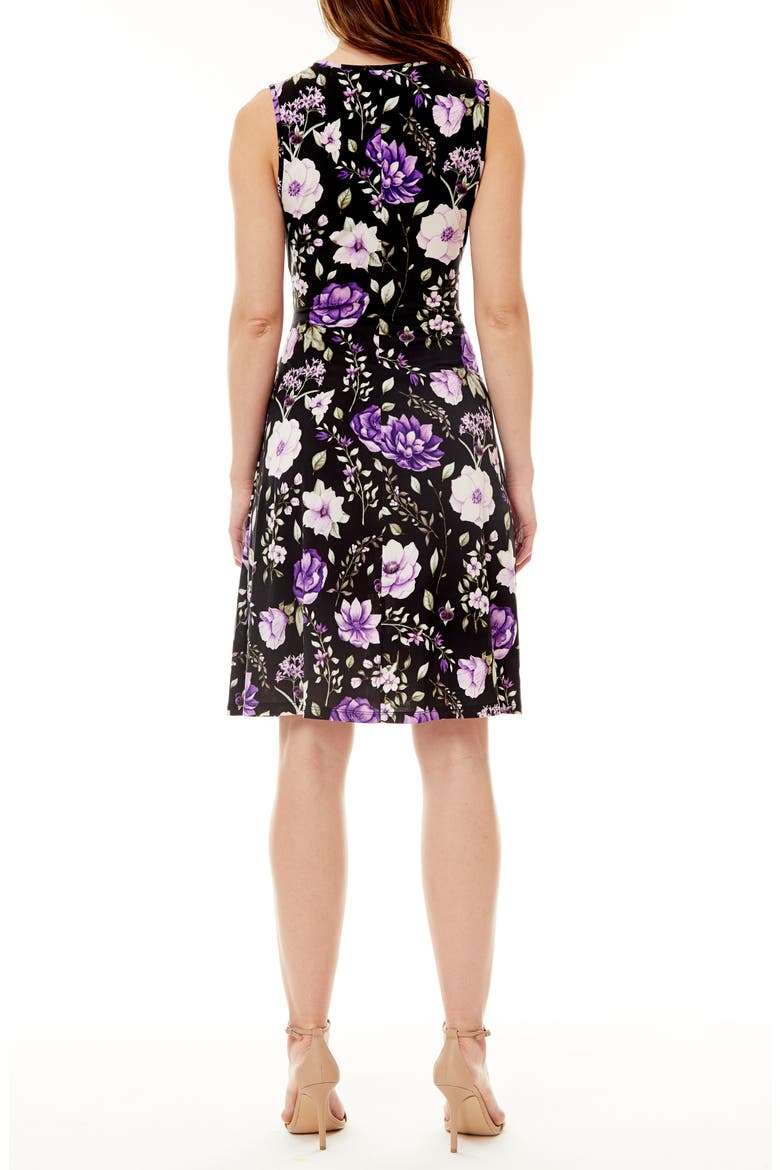 Mila Sleeveless Side Ruched Dress, Alternate, color, ALLIUM