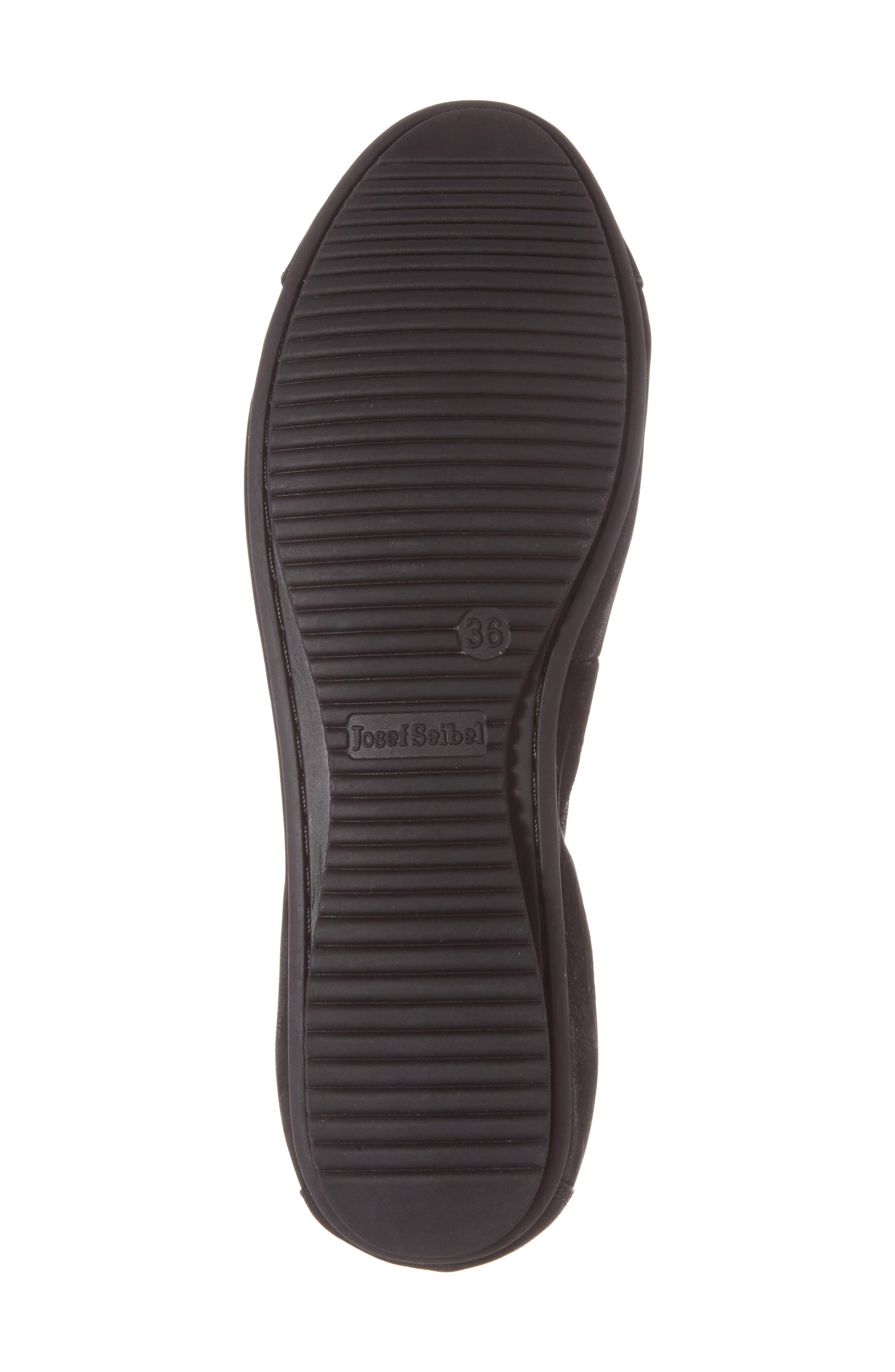 Pippa 07 Flat, Alternate, color, BLACK OIL LEATHER