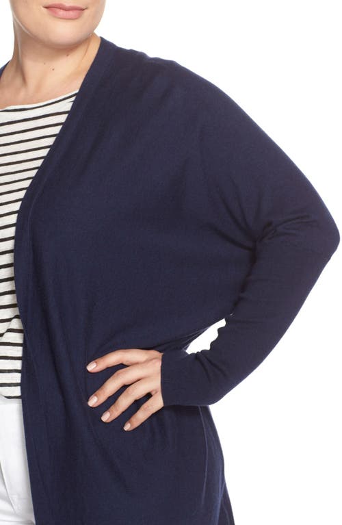 Shop Tart 'darma' Cotton & Cashmere Knit Cardigan In Melange Navy