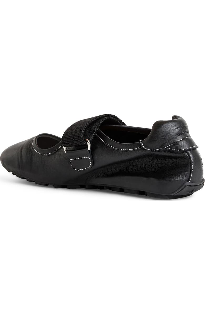 Aquatalia Quero Water Resistant Mary Jane Flat, Alternate, color, Black Nappa