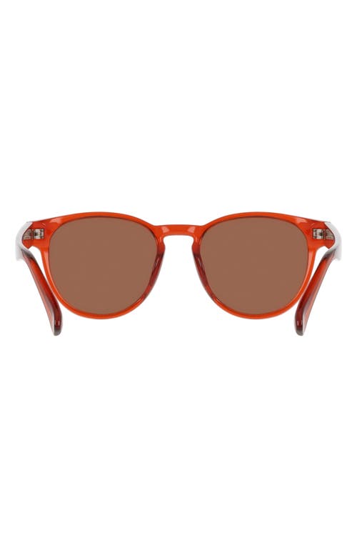 Dragon 53mm Round Sunglasses In Shiny Crystal Rust