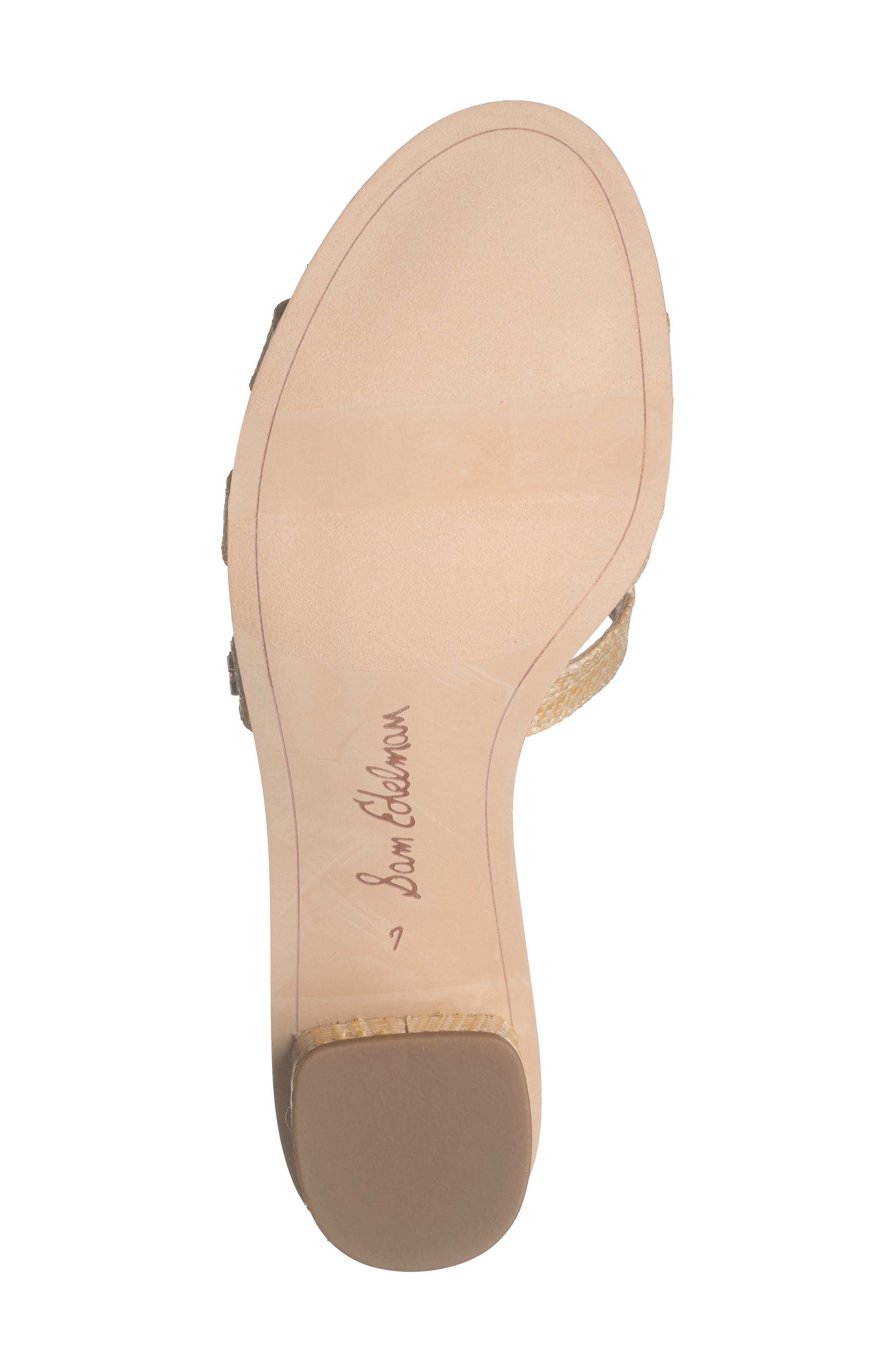 Illie Block Heel Slide Sandal, Alternate, color, BLEACHED BEECHWOOD