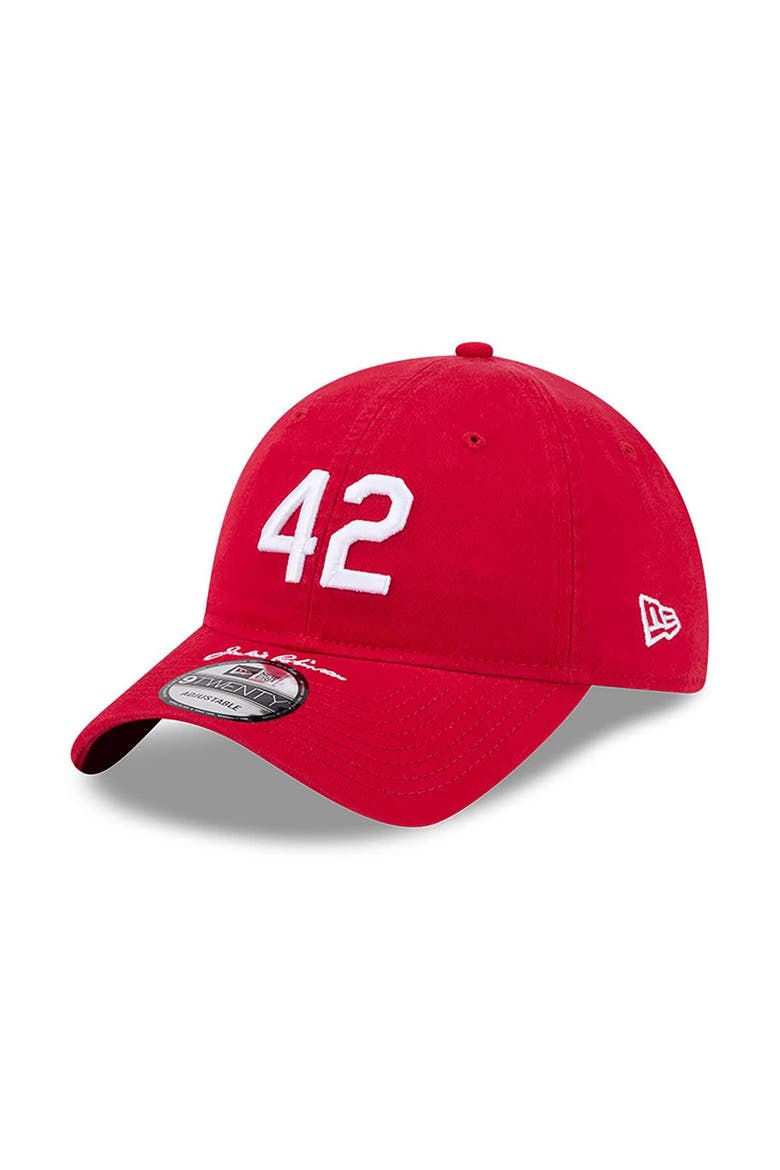Youth New Era Red Philadelphia Phillies 2026 Jackie Robinson Day 9TWENTY Adjustable Hat, Alternate, color, Red