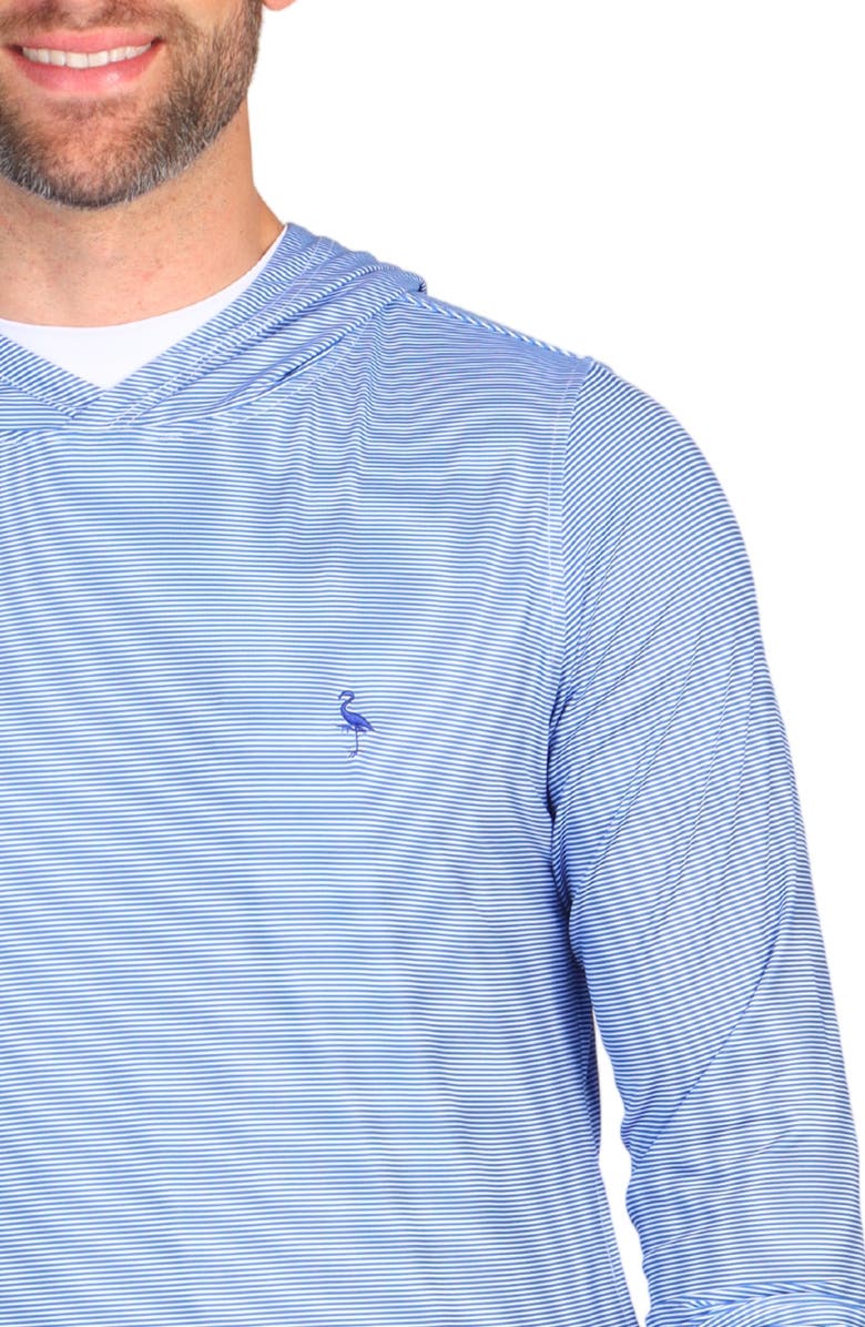 TailorByrd Micro Stripe Print Performance Hooded Pullover, Alternate, color, 