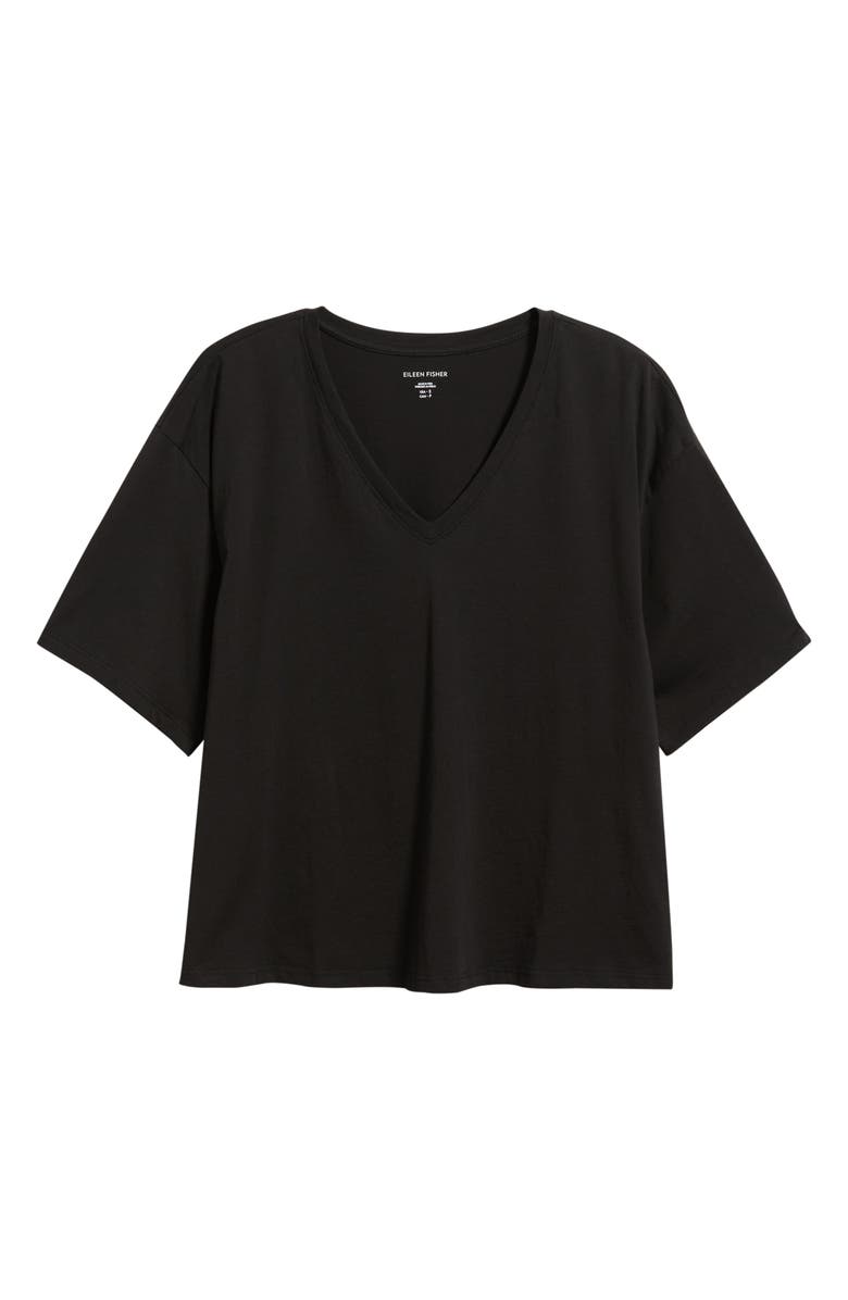Eileen Fisher V-Neck Organic Cotton T-Shirt, Main, color, 