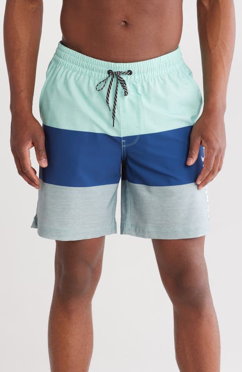 Colorblocked Volley Swim Trunks