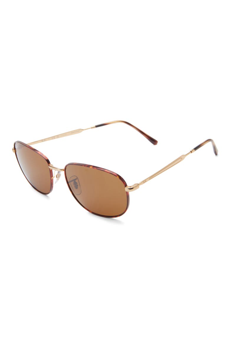 60mm Polarized Pillow Sunglasses, Alternate, color, BROWN